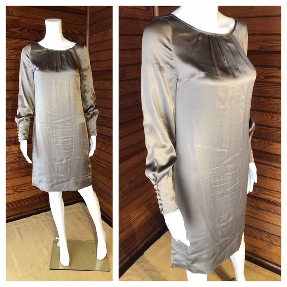 Banana Republic Silk Dress, Silk Midi Dress, Midi Dress, 90s Dress XS Size 0 - Picture 1 of 10